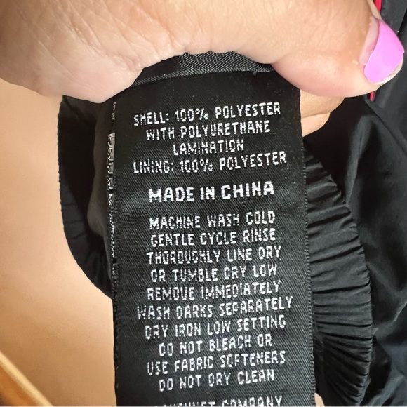 FootJoy Dryjoys Tour Collection Size Large 1/2 Zip Black Red Windbreaker Jacket - Picture 10 of 10